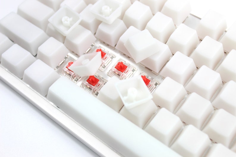 POM keycap White keycap Transparent keycap set keyboard keycap pom keycap jelly keycap