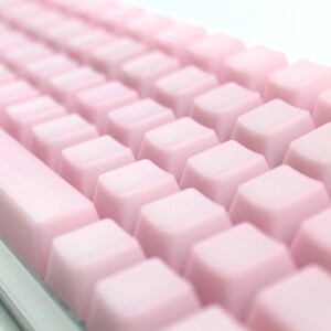 POM keycap Pink keycap Transparent keycap set keyboard keycap pom keycap jelly keycap