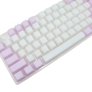 Jelly POM Keycaps Lavender Keycaps Blank Keycaps 114 Keycap Set Keyboard keycap pom keycap jelly keycap