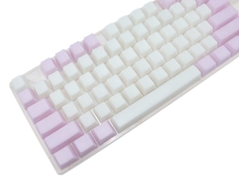Jelly POM Keycaps Lavender Keycaps Blank Keycaps 114 Keycap Set Keyboard keycap pom keycap jelly keycap