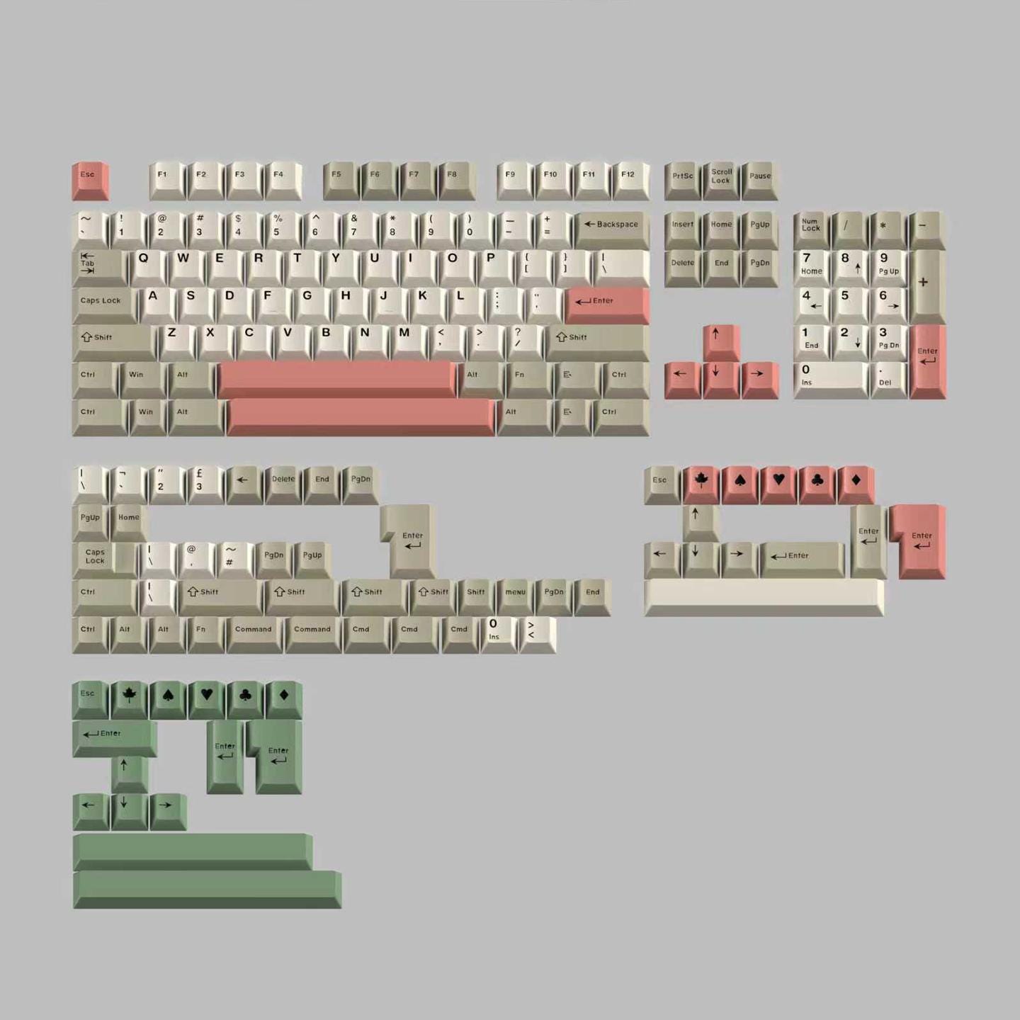 9009 Keycap Cherry Keycaps Vintage Keycaps ABS Keycaps 192key