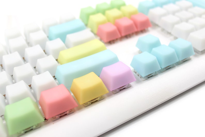 Jelly POM Keycaps Pastel Keycaps keyboard keycap pom keycap Backlit keycaps Jelly keycap Translucent keycap