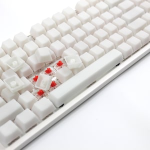 POM keycap White keycap Transparent keycap set keyboard keycap pom keycap jelly keycap