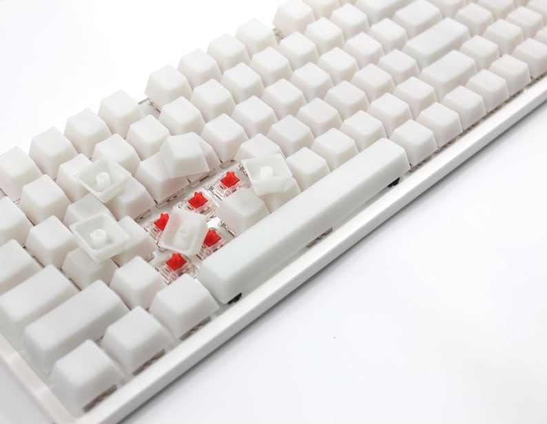 POM keycap White keycap Transparent keycap set keyboard keycap pom keycap jelly keycap