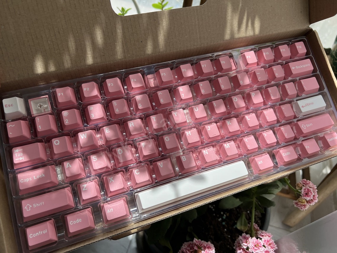 Peach Blossom Keycaps Cherry Keycaps Pink Keycaps ABS Keycap Etsy