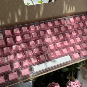 Peach Blossom Keycaps Cherry keycaps pink keycaps ABS keycap 173 key keycap set