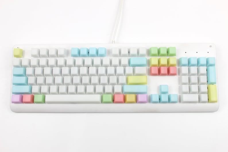 Jelly POM Keycaps Pastel Keycaps keyboard keycap pom keycap Backlit keycaps Jelly keycap Translucent keycap