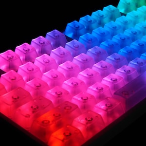 Clear keycaps Blank keycap Transparent keycaps Backlit keycaps 87 104 mechanical keyboard keycap