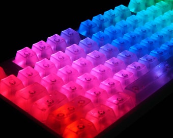 Clear keycaps Blank keycap Transparent keycaps Backlit keycaps 87 104 mechanical keyboard keycap