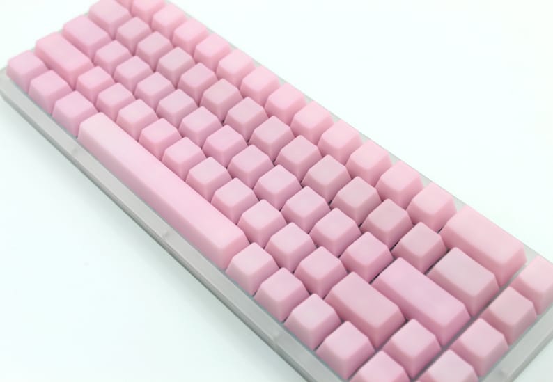 POM Keycap Pink Keycap Transparent Keycap Set Keyboard Keycap Etsy