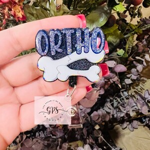 Ortho Badge Reel, Orthopedic Badge Reel, Orthopedic Tech Badge Reel, ID Holder, Medical Badge Reel, Orthopedic Surgical Badge Reel, Nurse ID