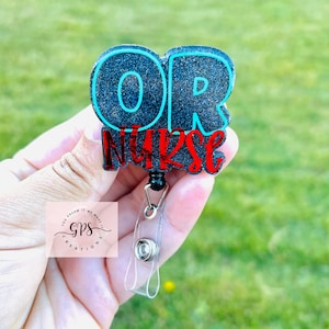 OR Nurse Badge Reel, Operating Room, Surgery Room Badge Reel, Badge Reel, ID Holder, Medical Badge Reel, OR Nurse Gift, Nurse Badge Reel