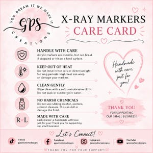 Xray Makers Care Instructions