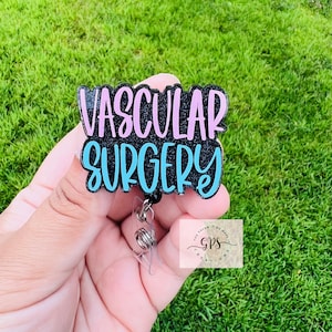 Vascular Surgery Badge Reel, ID Holder, Medical Badge Reel, Surgeon Badge Reel, OR Badge Reel, Badge Reel, Vascular Surgery