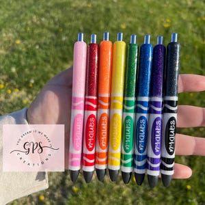 Marker Personalized Glitter Pen, Inkoy Glitter Pen, Personalized Pen, Teacher Glitter Pens, Teacher Appreciation Gift, Refillable Pen, Gift