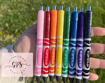 Marker Personalized Glitter Pen, Inkoy Glitter Pen, Personalized Pen, Teacher Glitter Pens, Teacher Appreciation Gift, Refillable Pen, Gift