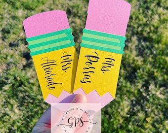 Pencil Gift Card Holder, Teachers Gift, Teacher Appreciation Gift, Back to School Gift, End of the School Gift, Gift, Christmas Gift