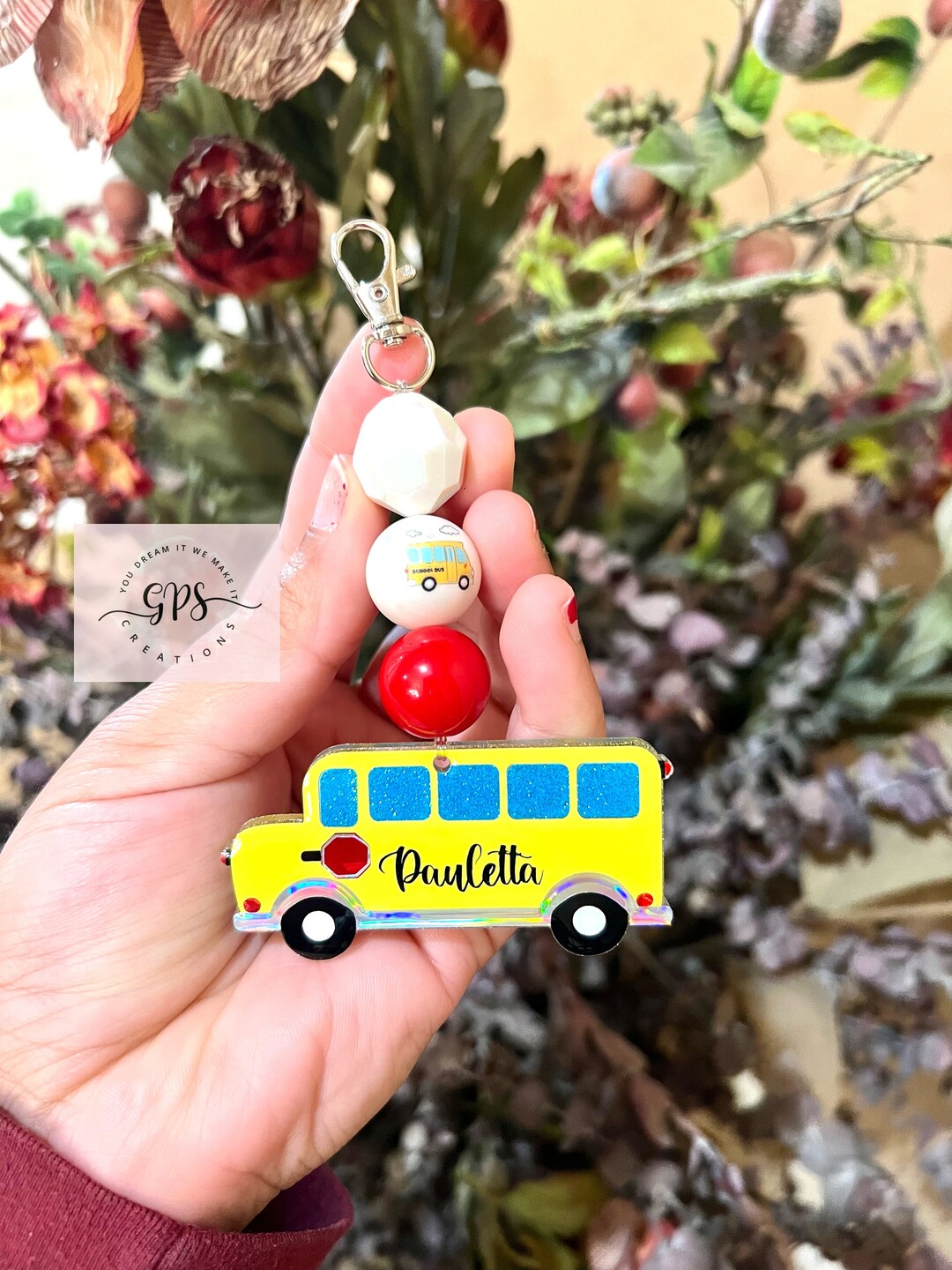 Personalized Bus Driver Keychain, Bus Driver Gift, School Gift, Teacher ...
