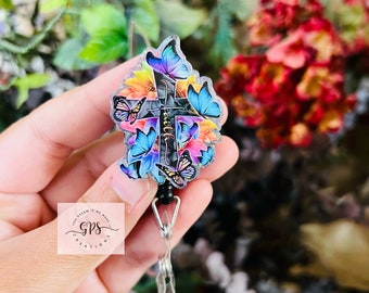 Faith Badge Reel, Christian Badge Reel, Cross Badge Reel, Teacher Badge Reel, Nurse Badge Reel, Christian Faith Badge Reel, Religious GIft