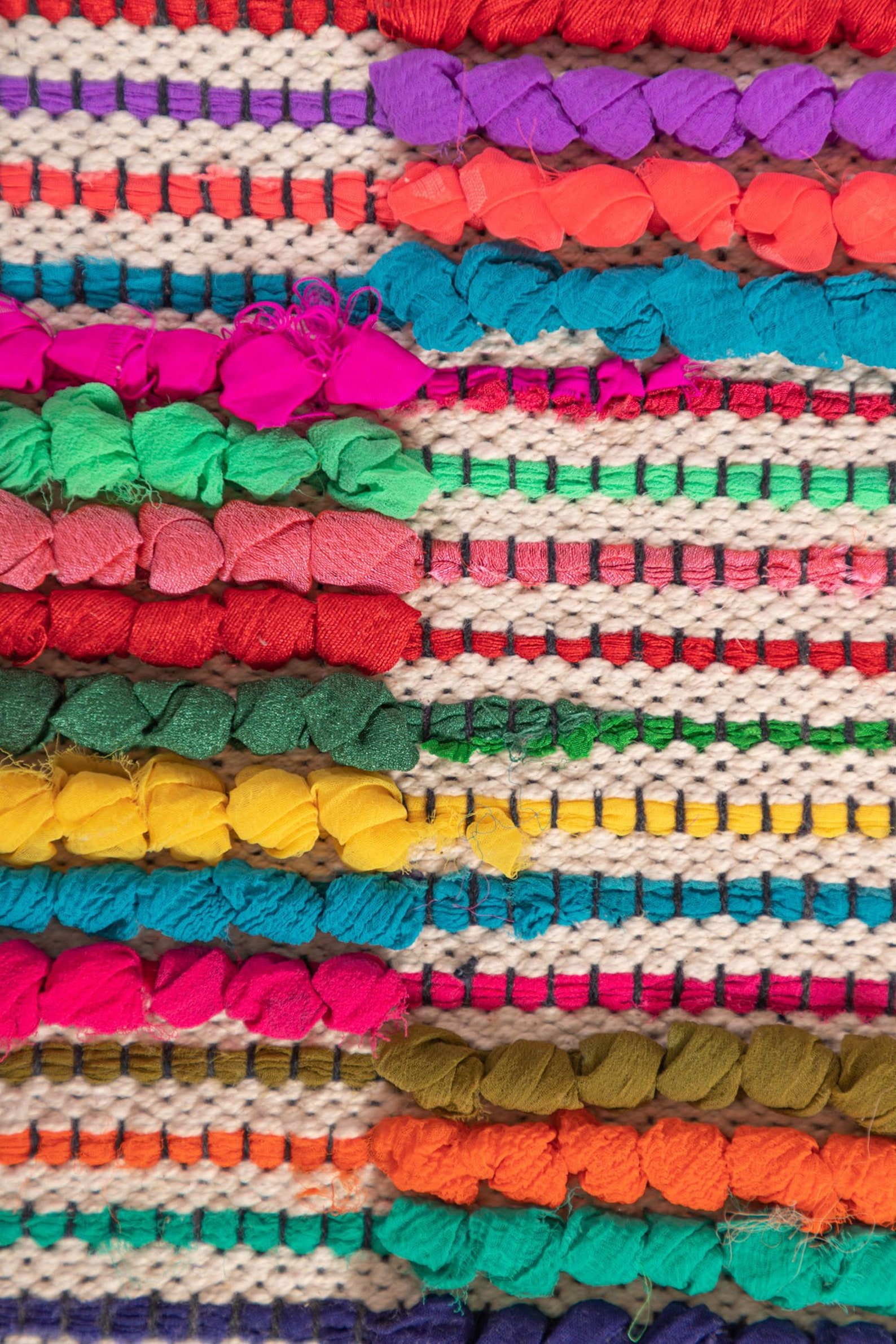 Shaggy Rag Rug With Recycled Cotton Etsy