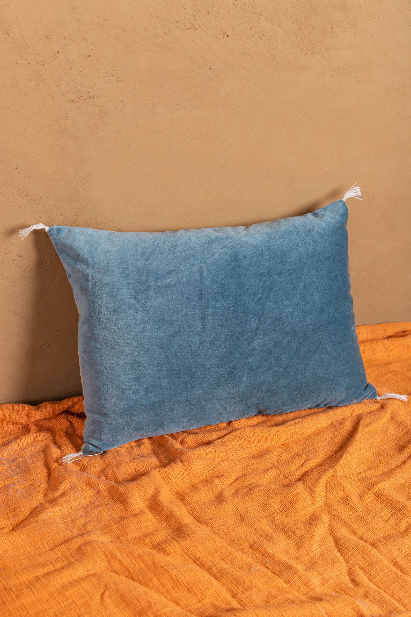 Smoke Blue Cotton Velvet Luxury Cushion Cover/Pillow Cover Etsy Italia