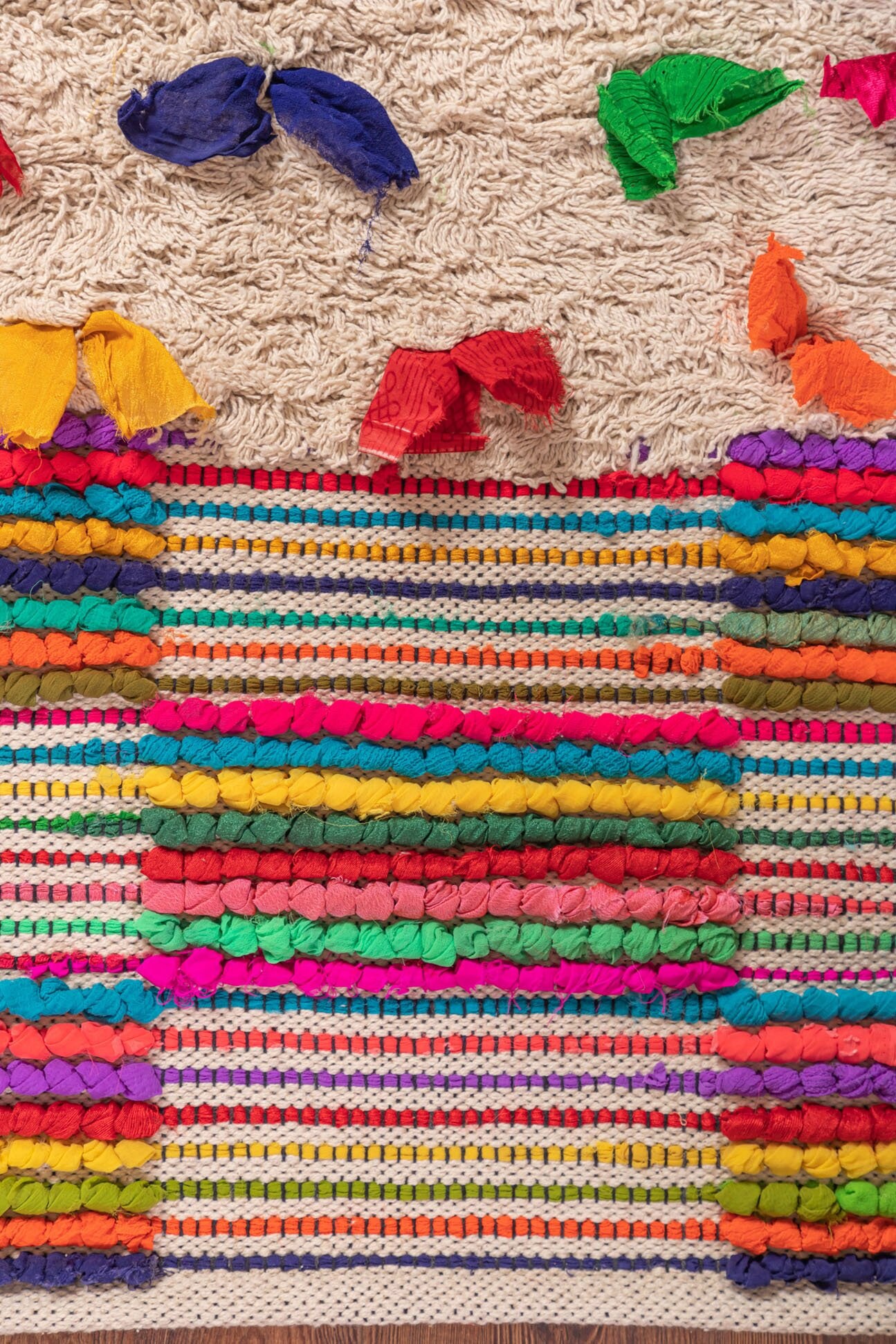 Shaggy Rag Rug With Recycled Cotton Etsy UK