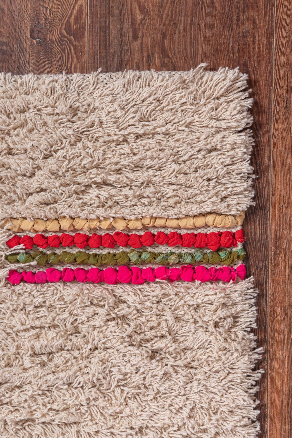 Shaggy Rag Rug With Recycled Cotton Etsy UK