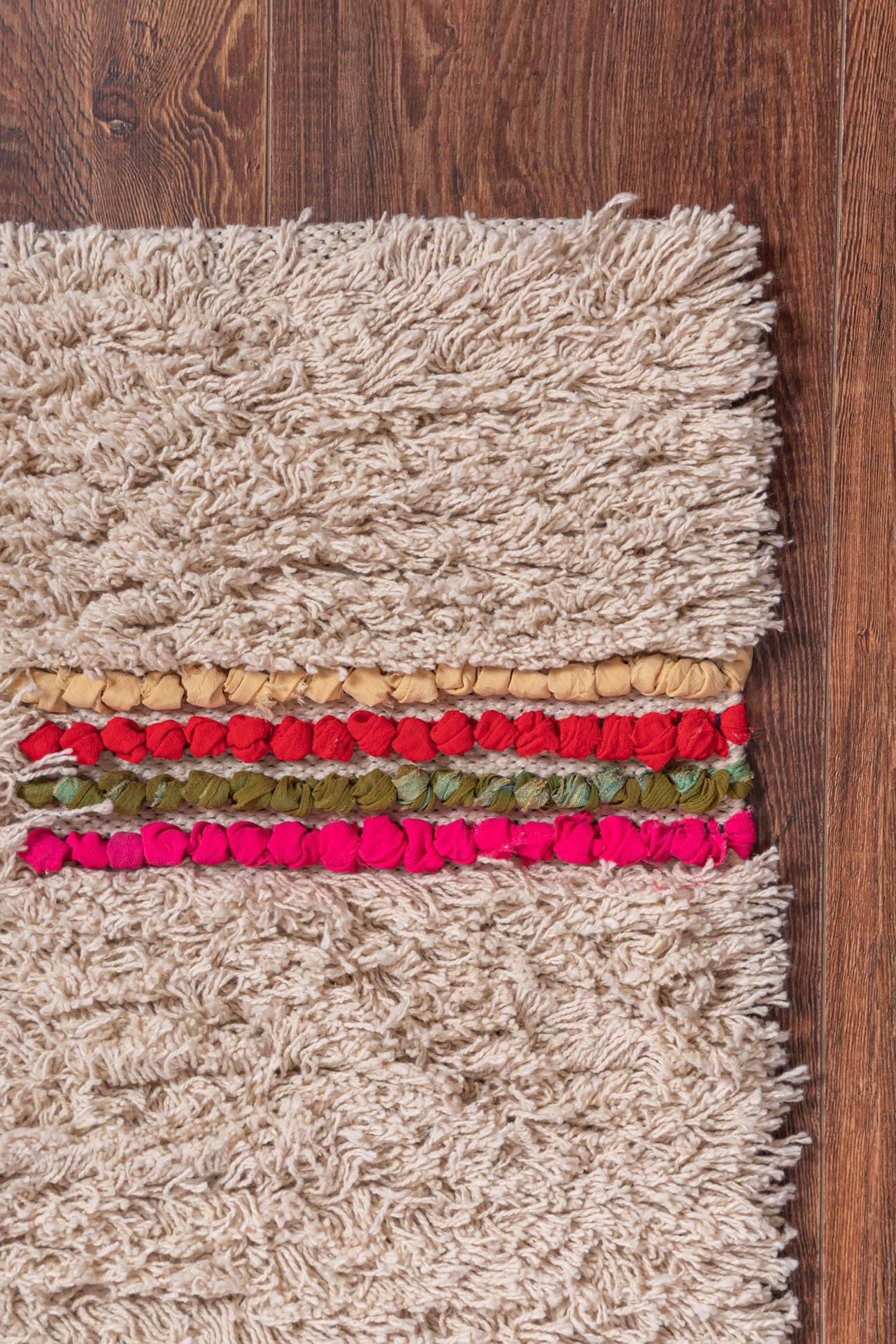 Shaggy Rag Rug With Recycled Cotton Etsy UK