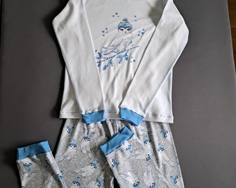Handmade Schlafanzug Gr. 122/128