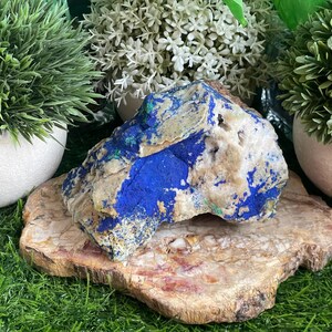 Azurite With Malachite