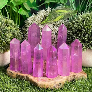 Violet Aura Quartz Tower