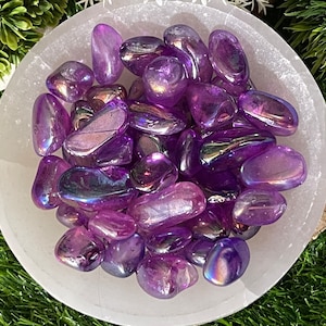 Purple Aura Quartz Tumble