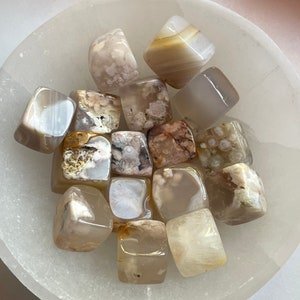 Flower Agate Tumble/Cube