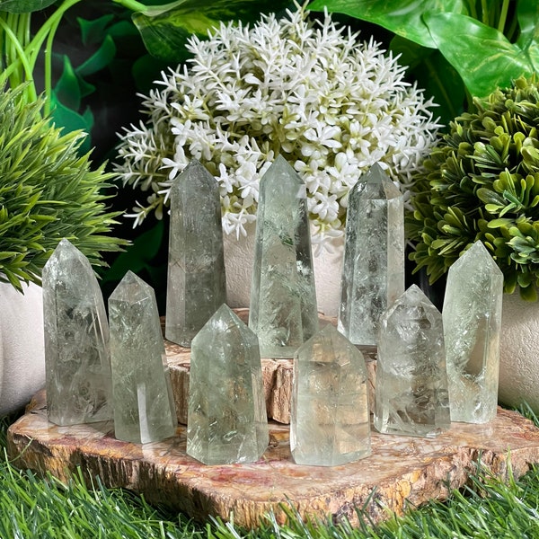Large Prasiolite Tower