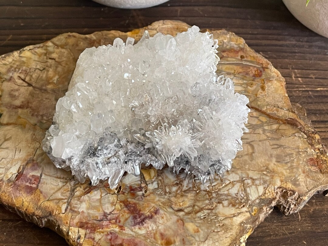 Double Sided Chrysanthemum Quartz Cluster Etsy