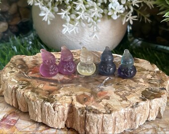 Mini Fluorite Snowman