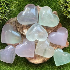 Lavender Fluorite Heart