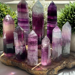 Watermelon Fluorite Tower