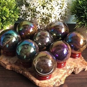 Angel Aura Tigers Eye Sphere