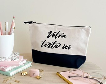 Bolsa grande personalizada con tu texto. Bolsa XL de algodón con fuelle, regalo personalizado con nombre, baby shower, recuerdo de boda.
