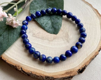 Bracelet perles en pierres naturelles de Lapis Lazuli