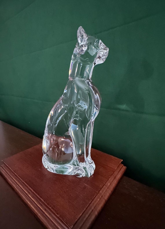 Baccarat Crystal Egyptian Cat Figurine MINT CONDITION - Etsy Baccarat Crystal Egyptian Cat Figurine MINT CONDITION - Etsy