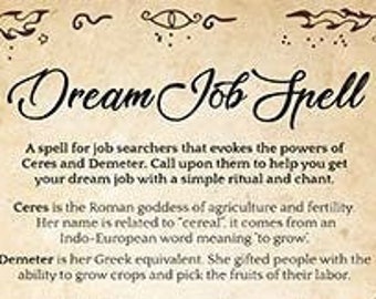 Job Spell Etsy