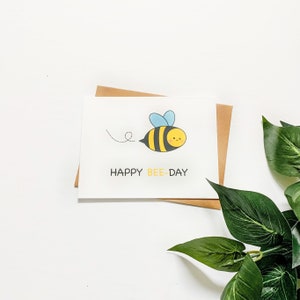 Feliz Dia das Abelhas | Cartão de Feliz Aniversário Cartão de Saudação Bonito | Engraçado Zumbido de Abelhas Natureza Celebração da Amizade | littleguin