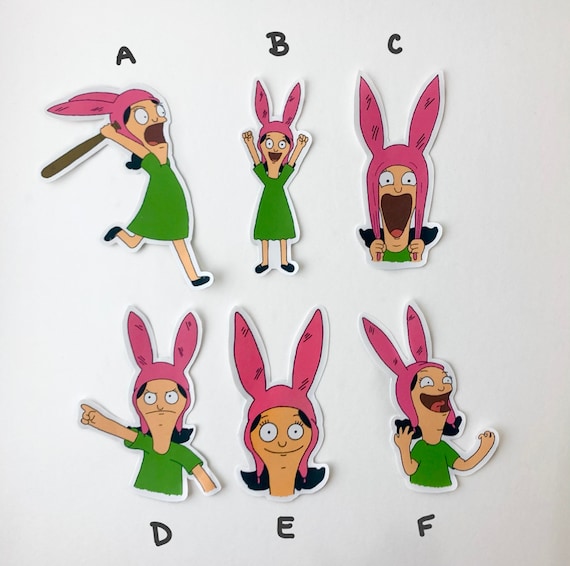 Bobs Burgers Stickers Louise Belcher iPad Laptop Notebook 