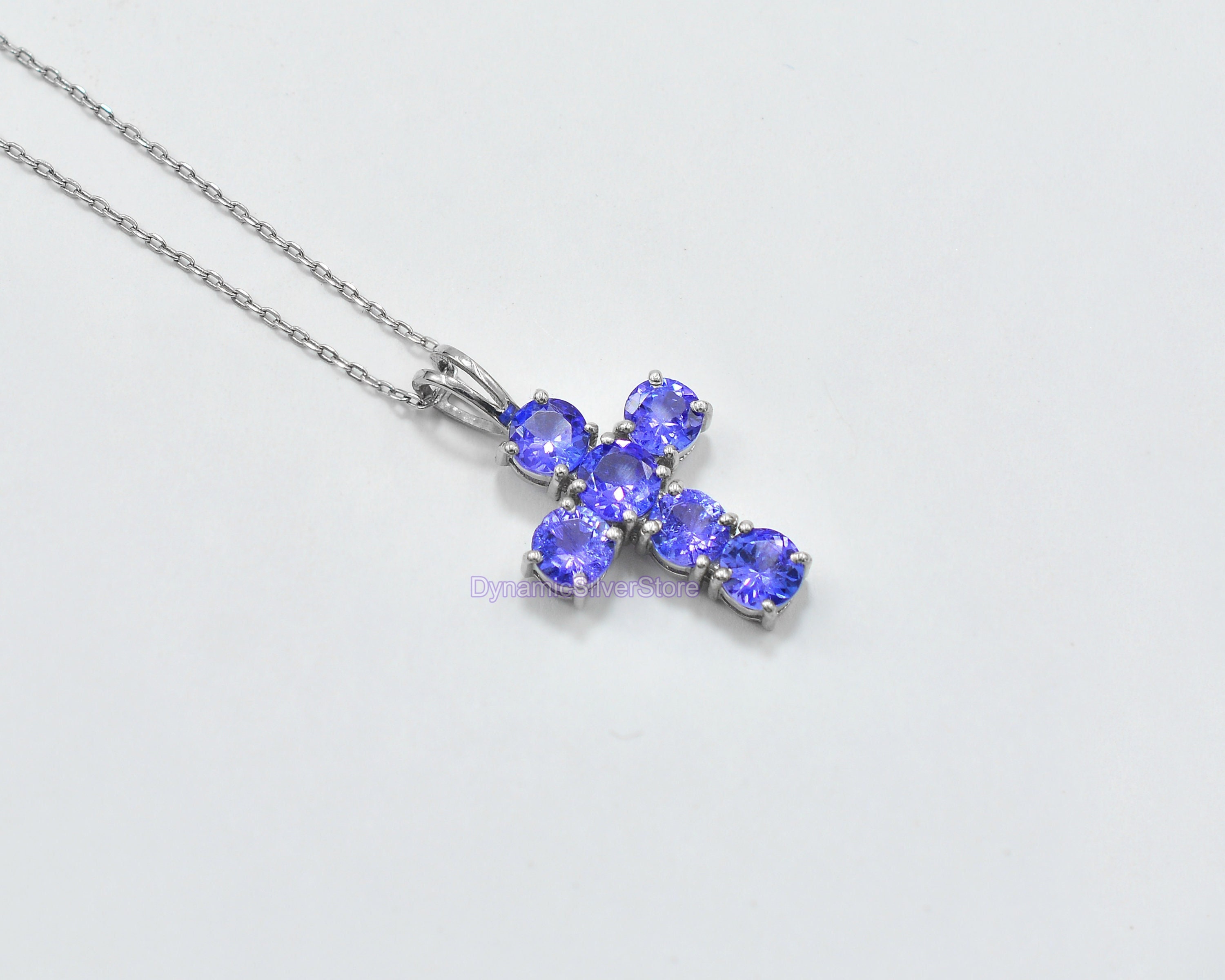Amazon.com: Natural Tanzanite Faceted Oval Cut Holy Cross Pendant Handmade  Party Wear Elegant 925 Solid Sterling Silver Tanzanite Necklace With  Sterling Silver Chain Charming Unisex Tanzanite Cross Necklace Gift For  Wife (PD-8531) (