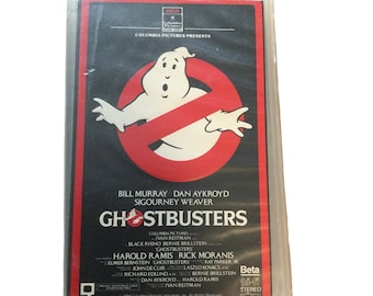 1984 Ghostbusters Beta Tape Betamax Video clamshell case Bill Murray Dan Akyroyd