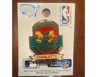 Charlotte Hornets NBA Licensed Enamel Lapel Hat Pin