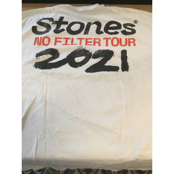 T-shirt Rolling Stones No Filter Tour USA 2021, Taille M, Noir, Homme, Comme Neuf