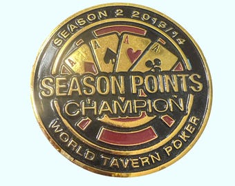 World Tavern Poker Season 2013/14 Points Champion Card Guard Weight